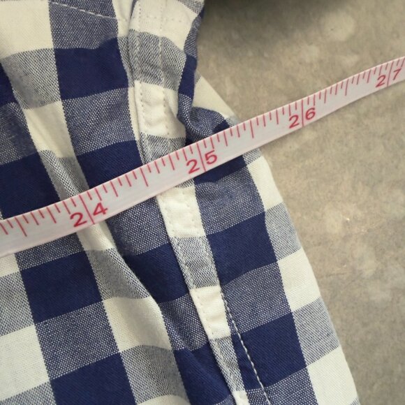 Brooks Brothers Navy & White Gingham Button-Down Shirt – Size Large - Picture 12 of 12